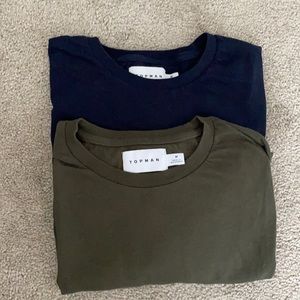 Bundle of 2 TOPMAN Solid Tees